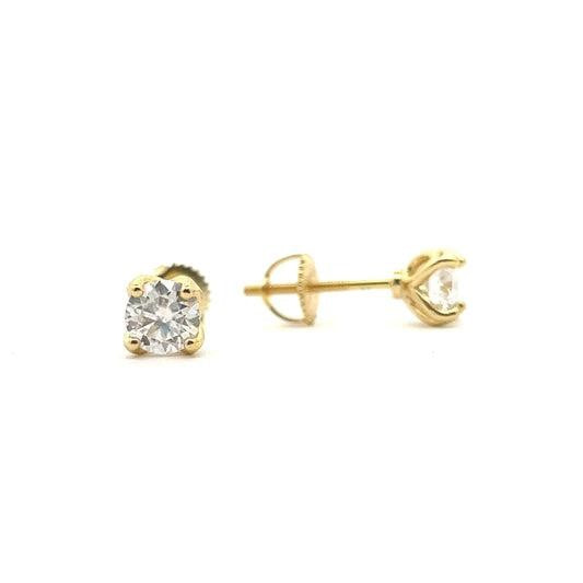 STMEM-02 Moissanite Stone Earrings 5mm