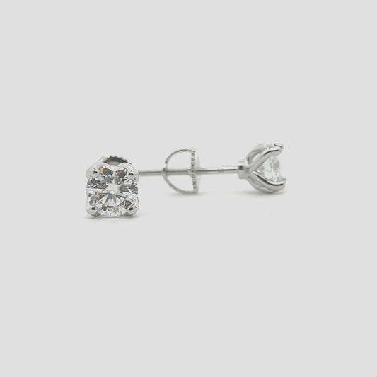 STMEM-02 Moissanite Stone Earrings 5mm