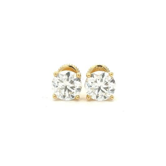 STMEM-19 Moissanite Stone Earrings 7mm