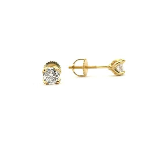 STMEM-01 Moissanite Stone Earrings 4mm