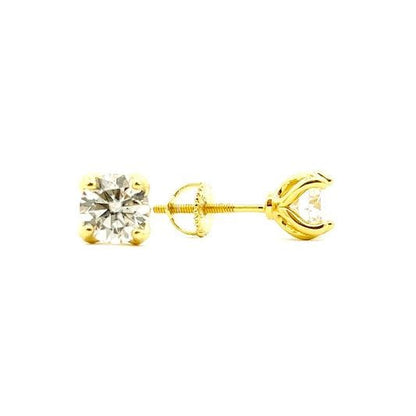 STMEM-03 Moissanite Stone Earrings 6mm